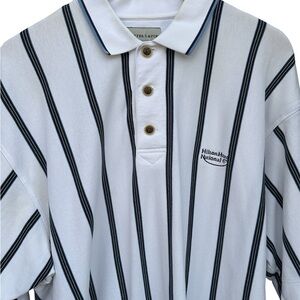 Vintage Cutter and Buck Polo
Hilton Head National
White w/ Stripes

Size XL
